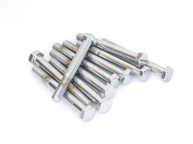 High-quality stainless steel motorcycle bolts and screws for Revelry Motorcycles.