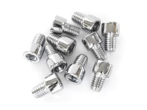 3/8-16 x 1/2in. UNC Polished Socket Head Allen Bolts - Chrome. Pack 10.