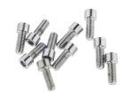 1/4-28 x 5/8in. UNF Polished Socket Head Allen Bolts - Chrome. Pack 10.