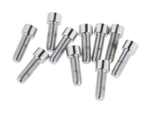 1/4-28 x 3/4in. UNF Polished Socket Head Allen Bolts - Chrome. Pack 10.
