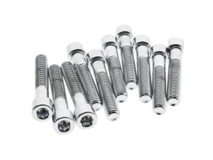 1/4-28 x 1-1/2in. UNF Polished Socket Head Allen Bolts - Chrome. Pack 10.