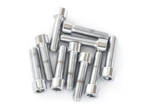 5/16-24 x 1-1/4in. UNF Polished Socket Head Allen Bolts - Chrome. Pack 10.