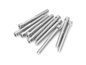 5/16-24 x 3in. UNF Polished Socket Head Allen Bolts - Chrome. Pack 10.