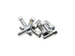 3/8-24 x 1in. UNF Polished Socket Head Allen Bolts - Chrome. Pack 10.