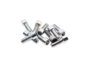 3/8-24 x 1in. UNF Polished Socket Head Allen Bolts - Chrome. Pack 10.