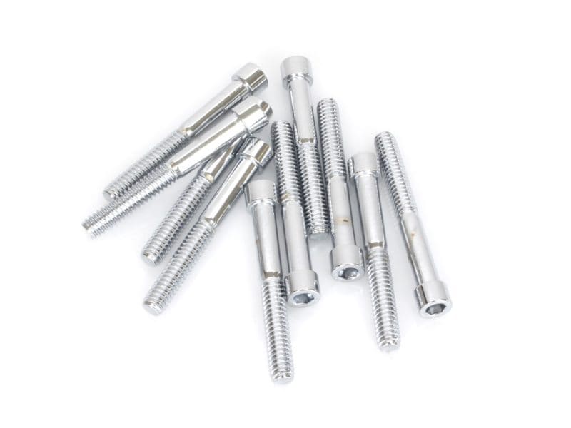 High-quality silver motorcycle bolts for Revelry Motorcycles Australia.