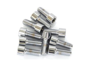 5/16-18 x 3/4in. UNC Polished Socket Head Allen Bolts - Chrome. Pack 10.