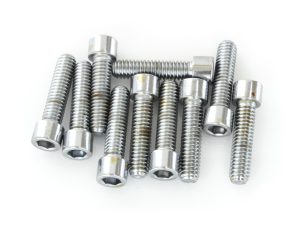 5/16-18 x 1-1/4in. UNC Polished Socket Head Allen Bolts - Chrome. Pack 10.