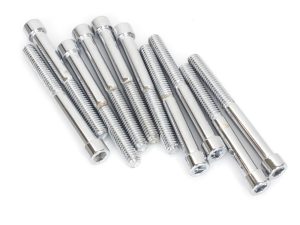 5/16-18 x 3in. UNC Polished Socket Head Allen Bolts - Chrome. Pack 10.