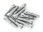 3/8-16 x 1-1/2in. UNC Polished Socket Head Allen Bolts - Chrome. Pack 10.