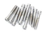 3/8-16 x 2-1/2in. UNC Polished Socket Head Allen Bolts - Chrome. Pack 10.