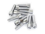 7/16-14 x 1-1/2in. UNC Polished Socket Head Allen Bolts - Chrome. Pack 10.