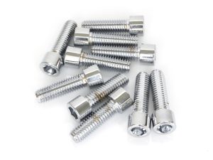 7/16-14 x 1-1/2in. UNC Polished Socket Head Allen Bolts - Chrome. Pack 10.