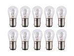 12V Bayonet Style Stop & Taillight Bulb. Fits H-D Pre Early 2003 - Pack 10