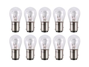 12V Bayonet Style Stop & Taillight Bulb. Fits H-D Pre Early 2003 - Pack 10