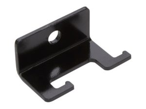 Heavy-duty black motorcycle part bracket for Revelry Motorcycles accessories.