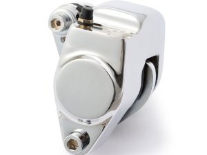 OEM Style Front Left Brake Caliper - Chrome. Fits Big Twin & Sportster 1984-1999.