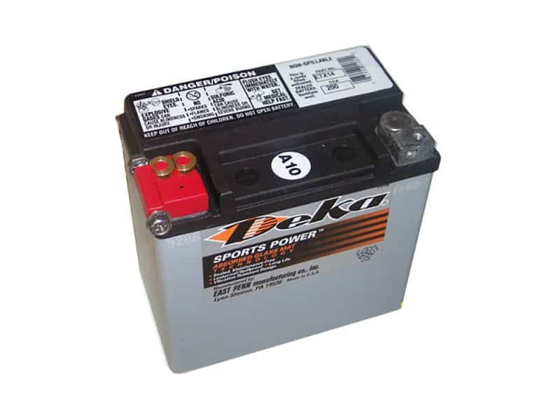 High-performance motorcycle battery for Revelry Motorcycles, durable and reliable.