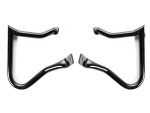 High-quality black motorcycle handlebar guards for Revelry Motorcycles Australia.