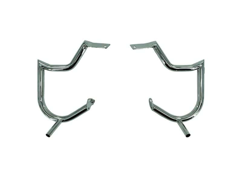 Venom Rear Crashbars - Chrome. Fits Touring 1997-2023 Polished motorcycle exhaust heat shields for Revelry Motorcycles Australian riders.