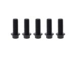 Black motorcycle wheel bolts, Revelry Motorcycles accessories, durable black wheel fasteners for motorcycles.