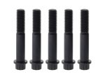 Black motorcycle wheel bolts for Revelry Motorcycles, durable and high-quality hardware.