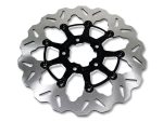 11.8in. Front Wave Floating Disc Rotor - Contrast Cut. Fits Dyna 2006-2017, Softail 2015up, Sportster 2014-2021 & Some Touring 2008-2023