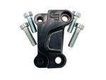 Left Side 13in. Oversize Front Caliper Mount - Black. Fits Most Touring 2008-2024