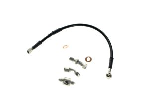 Rear Brake Line - Black. Fits Dyna 1991-1999