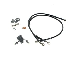 Rear Brake Line - Black. Fits Softail 2000-2006