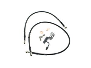 Rear Brake Line - Black. Fits Softail 2008-2010