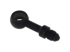 Rubber motorcycle oil drain plug with threaded end for secure fit.