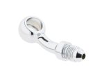 Chrome motorcycle oil drain plug with fitting for Revelry Motorcycles.
