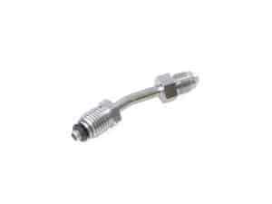High-performance motorcycle fuel line fitting for Revelry Cycles.