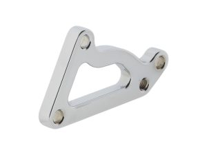 Left Hand or Right Hand Front Caliper Mount - Chrome. Fits FX & Sportster 1978-1983 Models with Narrow Glide Front End.