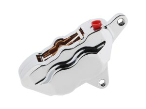 Front or Right Hand Rear 4 piston Caliper - Chrome. Fits Springer, FL 1973-1983 & FXWG 1980-1983.