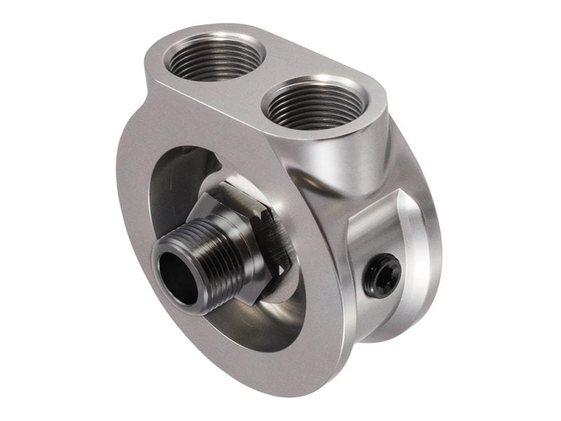 Precision motorcycle component made from high-quality aluminium for Revelry Motorcycles.