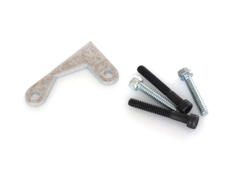 Aluminium motorcycle valve cover spacer with screws for Revelry Motorcycles.