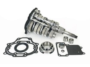 Fat 6Spd Super Gear Transmission Cassette - Black Trapdoor. Fits Softail 2007-2017, Dyna 2006-2017 & Touring 2007-2016
