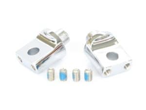 High-quality motorcycle cut sliders with mounting hardware for Revelry Motorcycles.
