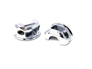 Clutch & Brake Perch Clamp - Chrome. Fits Softail 2018-2024