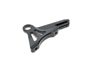 Rear Radial Caliper Mount - Black. Fits Most Softail 2018up