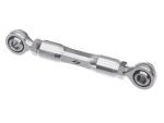 High-performance motorcycle linkage component for Revelry Motorcycles, aluminium alloy, durable and precision engineered.