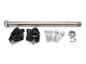 Lightweight motorcycle steering stem bearing kit with high-quality components for Harley Davidson bikes.