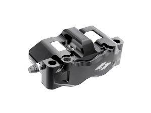 Left Hand Front RT3 Series Radial 4 Piston Caliper - Black. Can be used as Right Hand Rear Caliper