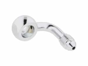 Chrome motorcycle exhaust pipe end cap for Revelry Motorcycles enthusiasts.