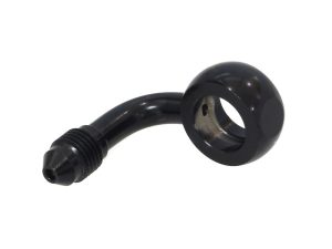 Black motorcycle choke with rounded grip and threaded end, compatible with Revelry Motorcycles.
