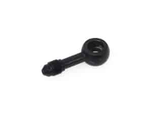 Black motorcycle oil drain plug with eyelet for Revelry Motorcycles.