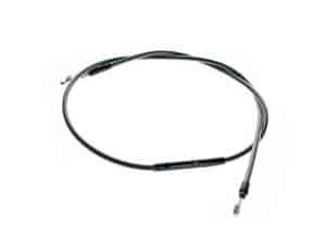 Flexible motorcycle throttle cable for vintage and custom bikes.