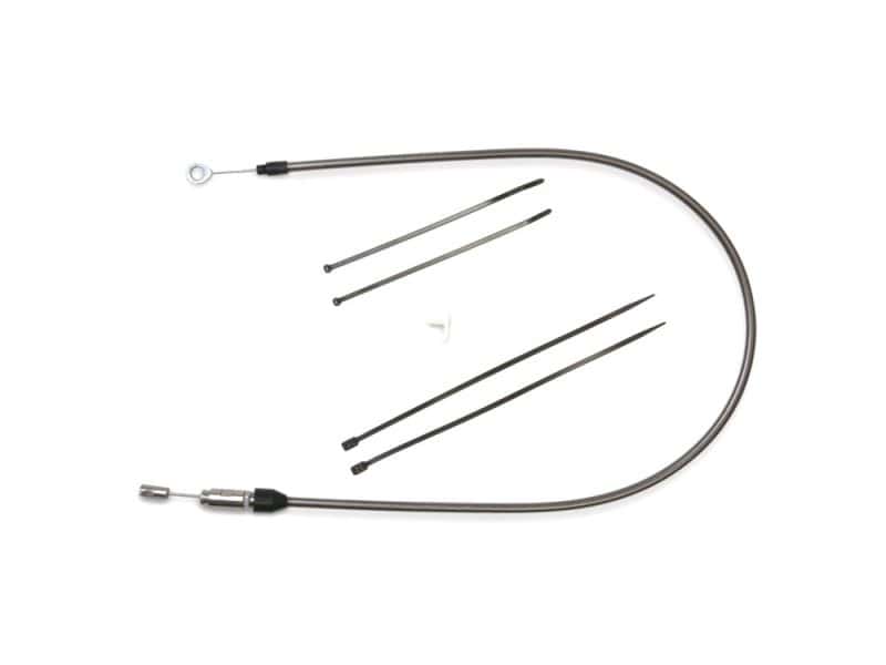 Flexible motorcycle throttle cable set for Revelry Motorcycles, durable and reliable upgrade.
